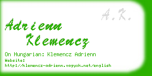 adrienn klemencz business card